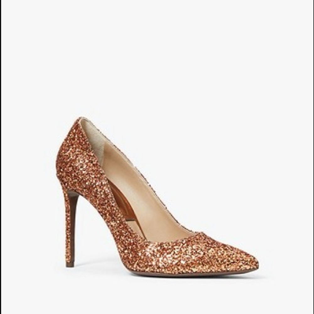 MICHAEL KORS COLLECTION Gretel Glitter Pump copper
